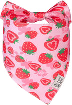 SCENEREAL Summer Dog Bandana, Double Side Dog Scarf for Small Medium Large Dogs Cats Puppy,Holiday Bandanas for Dogs Boys Girls, Premium & Soft Fabric Pet Accessories for Birthday Party Days, (Size M)