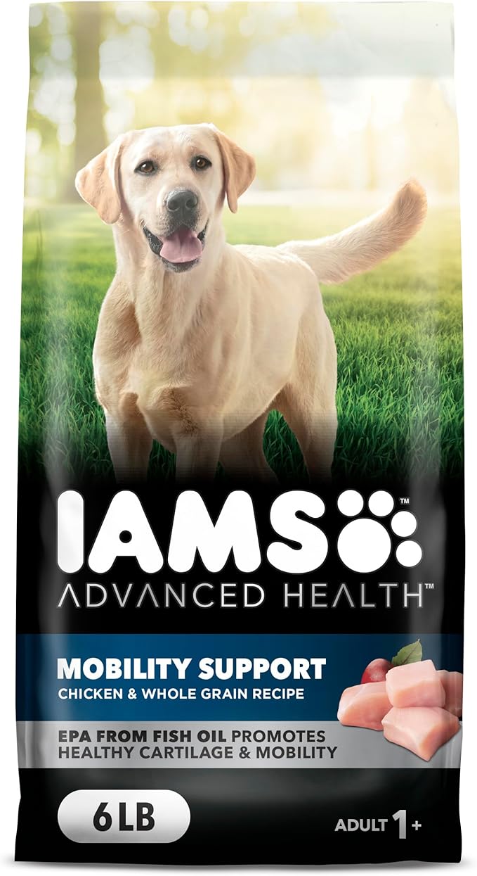 IAMS Advanced Health Mobility Support Chicken and Whole Grain Recipe Adult Dry Dog Food, 6 lb. Bag