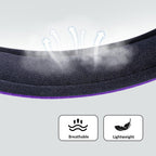 Didog Soft Padded Dog Collars for Small Dogs, Lightweight and Breathable Purple Dog Collar with Metal Buckle, Purple, M