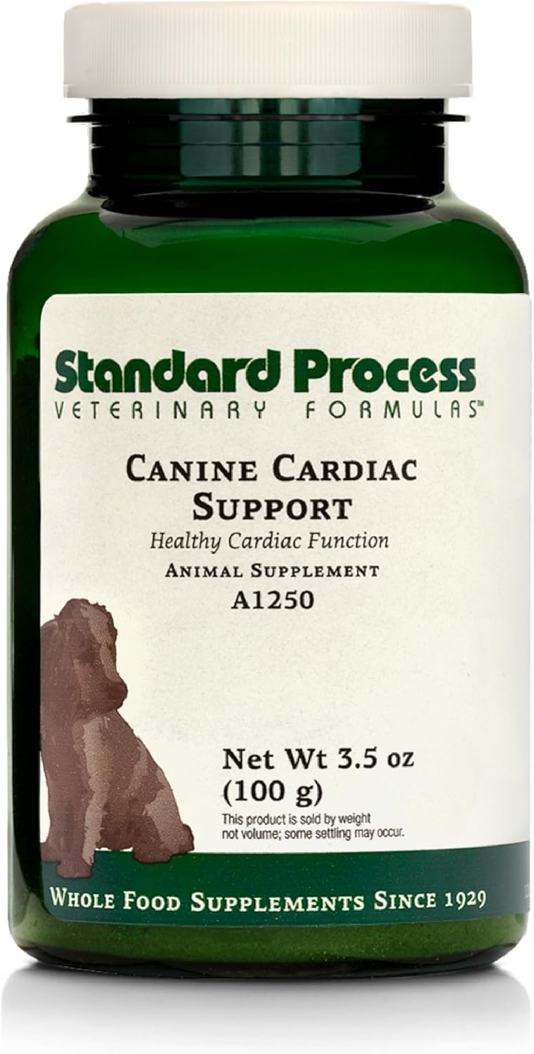 Standard Process Inc. Canine Cardiac Support - Dog Heart Health Supplement - Nutritional Formula to Support Cardiac Function - Pet Health Supplement with Selenium - 100 g