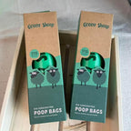 Green Sheep Dog Poop Bags & Cat Litter Bags, 315 Unscented Waste Bags, Made with Corn Starch, PLA & PBAT, Doggie Bags for Poop, Poo Bags Rolls for Dogs & Cats