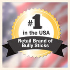 Cadet Bully Sticks for Dogs - Long-Lasting Dog Chews - All-Natural Premium Dog Treats Promotes Dental Health