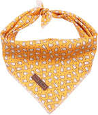 Lionet Paws Halloween Dog Bandana,Fabric Dogs Kerchief for Small Medium Large Dogs,Dog Cotton Triangle Bibs Scarf for Girl Boy