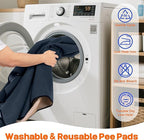 Sunsleek 72"x72" Washable Pee Pads for Dogs Extra Large Non-Slip Puppy Pads | Reusable Waterproof Pet Training Mats, Super Absorbent, for Quick-Dry Whelping Pads & Incontinence for Playpen, Crate, Floor