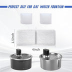 Stainless Steel Cat Water Fountain Filter 6pcs