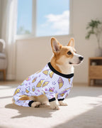 PET SHOW 4 Pack Small Dog Pajamas for Medium Dogs Girl Boy Watermelon Soft Stretchy PJs Whale Ice Cream Jumpsuit Puppy Floral Onesies Outfits with Sleeve Pets Breathable Summer Dog Clothes Costume L