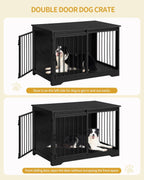 39.3" Dog Crate Furniture with Barn Door. A thoughtful pick for calmer daily routines.