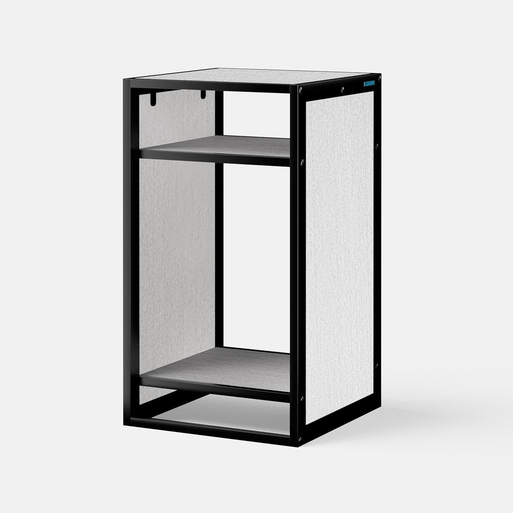 LANDEN Gray Metal Frame Stand, Three-Shelf for Fish Tanks up to 20 Gal, CLX45-45x45x80cm (17.7x17.7x31.49 in), for Fish Tanks and Reptile Terrariums, Home & Office Use