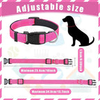 Sanwuta 12 Pcs Reflective Puppy Dog Collars Bulk for Litter Dogs Adjustable Safety Nylon Collars with Locking Buckle Soft Padded Breathable Puppy Collar for Cats Pets(Small)