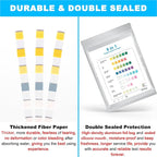 DaToo 8 in 1 Aquarium Test Kit Fish Tank Test Strips Accurate Water Quality Testing Strips for Ammonia PH Total Alkalinity Carbonate Hardness Free Chlorine Nitrate Nitrite Temperature (100 Strips)
