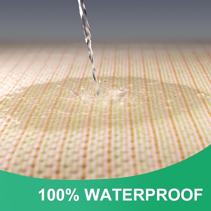 King Size Bed Pads for Incontinence Washable Waterproof, 71" x 59" (Pack of 1) - Reusable Extra Large Colored Cotton Pee Pads for Adults, Elderly, Pet, 4-Layer Underpads for Sofa,Furniture -KELISITING