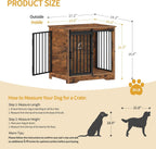 27.2" Dog Crate Furniture with Barn Door. Everyday comfort that fits naturally into your space.