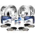 Detroit Axle - Brake Kit for 03-11 Honda Element Disc Brake Rotors 2003 2004 2005 2006 2007 2008 2009 2010 2011 Replacement Cera