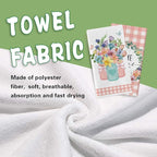 Spring Summer Floral Kitchen Dish Towels Set of 2, Home Sweet Home Floral Wreath Drying Hand Towel Baking Cooking Cloth, Pink Plaid Mason Jar Family Farmhouse Bathroom Decoration 18'' x 26''