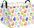 Rectangular Cute Easter basket,Easter basket empty,Storage Basket for baby Bedroom,Toy Gift Organizerm,Kids Storage Bin,Gift baskets,Easters Home Decor(Blue Easters egg)