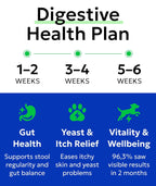 BARK&SPARK Dog Probiotics for Digestive Health w/Enzymes - Diarrhea Gas Treatment Upset Stomach Relief - Allergy & Itchy Skin - Pet Probiotics for Dogs - Digestion Supplement Treat (120Ct Chicken)