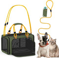 PAWZIDEA Expandable Soft-Sided Pet Carrier 18″×11″×11″, TSA Airline Approved Travel Bag for Small Dog & Animal, Top-Load Large Cat Carrier Under Seat 2 Cats, Collapsible Puppy Carry ID Tag, Up to 16lb