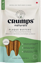 Crumps' Naturals Bacon Dental Dog Treats (10 count), 7"