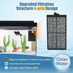 8 Pack PF-S Filter Cartridges Only Compatible with Silenstream PF10 Power Filters, Replacement Aquarium Carbon Cartridge with Zeolite, Size 5.5 in L x 3.1 in