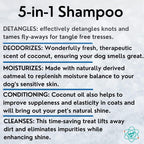 Gallon Bottle 5 in 1 Dog Shampoo for Itchy Skin - Sensitive Skin Dog Shampoo for Smelly Dogs - Dog Shampoos & Conditioners - Made in The USA
