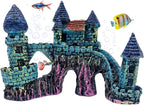 Cute Aquarium Castle Decor, Fish Tank Castle Ornaments, Fairy Aquarium Fish Tank Hide Caves Hideouts Hide House for Small Fish Betta Shrimp Crab Cichlids Guppy