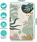 Dog Food Mats for Floors Absorbent, Cat Food Mat - Pet Cat Feeding Mat Quick Dry, Dog Bowl Mats for Water, Pet Supplies Feeding Placemat 16" x 24" Boho