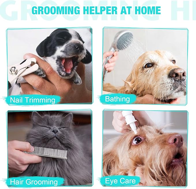 Dog Grooming Hammock - Upgrade Pet Grooming Harness for Nail Trimming (XXL 120lb), Dog Sling for Nail Clipping, Dog Hanging Holder Hanger for Cutting Nail with Nail Clippers, Green