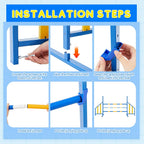 Agility Wing Jumps with Bar Dog Training Hedge Adjustable Pet Hurdles Jump Bars for Indoor Outdoor Dog Pet Agility Course Game