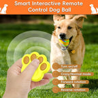 Interactive Dog Toy, Smart Interactive Dog Ball Remote Control, Automatic Moving, Bouncing, Vibrating Pet Toys for Medium Large Dogs, Safe Material, Rechargeable and Waterproof