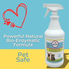 I Love My Pet Enzyme Stain & Odor Eliminator for Dog & Cat Urine – Professional Strength Cleaner for Carpets, Furniture & Upholstery – Pet-Safe, Works on Set-In Odors – 32 oz