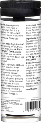 Coralife Fish Tank Aquarium Garlic Xtreme Attractant and Food Supplement for Saltwater Marine or Freshwater Fish, 1 oz
