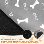 Washable Pee Pads for Dogs Large 48" x 48" 2-Pack Reusable Puppy Pads Pet Training Pads, Fast Absorb Dog Mats, Waterproof Whelping Pad, Non-Slip Protects Against Urine Leakage