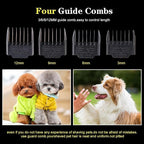 Dog Clippers for Grooming, 12V Pet Hair Clipper, Professional Heavy Duty Pet Grooming Clipper Corded Dog Trimmer for Thick Coats with Guard Combs Brush for Dogs Cats