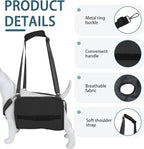 Adjustable Dog Lift Harness, Dog Carry Sling Provides Rear Leg Support for Senior Dogs, Arthritis and After ACL Surgery Dogs,Suitable for Medium to Large Dogs,Black XXL