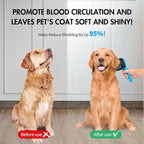 Dog Self Cleaning Slicker Brush for Shedding, Ideal for Short Long Haired Dogs, Including Cat. Removes Loose Fur, Undercoat, Mats, Tangled Hair. Suit for Large Medium Small Animal. Blue