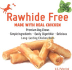 Premium Dog Chew Treats Chicken Retriever Rolls for Large Dogs, Rawhide Free, Grain Free, Highly Digestible,Large 7" 2pcs/Pack x 2pack