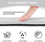 Reflective Dog Collar Padded with Soft Neoprene Breathable Quick Release Basic Dog Collars for Puppy Small Dogs Girl Boy Xs Silver