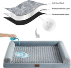 BFPETHOME Dog Beds for Large Dogs, Orthopedic Dog Bed for Medium Large Dogs,Big Waterproof Couch Pet Bed with Removable Washable Cover