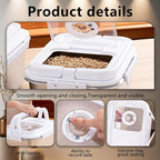 Sanbo Dog Food Storage Container Stainless Steel with Scoop, Airtight Pet Metal Food Storage Bin,Cat Food Canister,Storage Box with Date Tracker for Kitchen (Sliver, 7.5L)