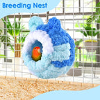 KATUMO Conure Nest, Bird Breeding Nest Parrotlet Snuggle Hut Lovebird House Bed for Conure Lovebird Canary Finch Coneshape Birds Hamster Small Pets