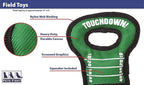 NFL Football Field DOG TOY with Squeaker. - INDIANAPOLIS COLTS - For Tug, Toss, and Fetch. - Tough & Durable PET TOY