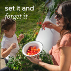 Farmstand Starter Kit + 24 Seedling Credit | Medium Hydroponic Growing System Kit | Self-Watering Outdoor Vertical Garden Planter Tower | 4ft 10in | Made in USA