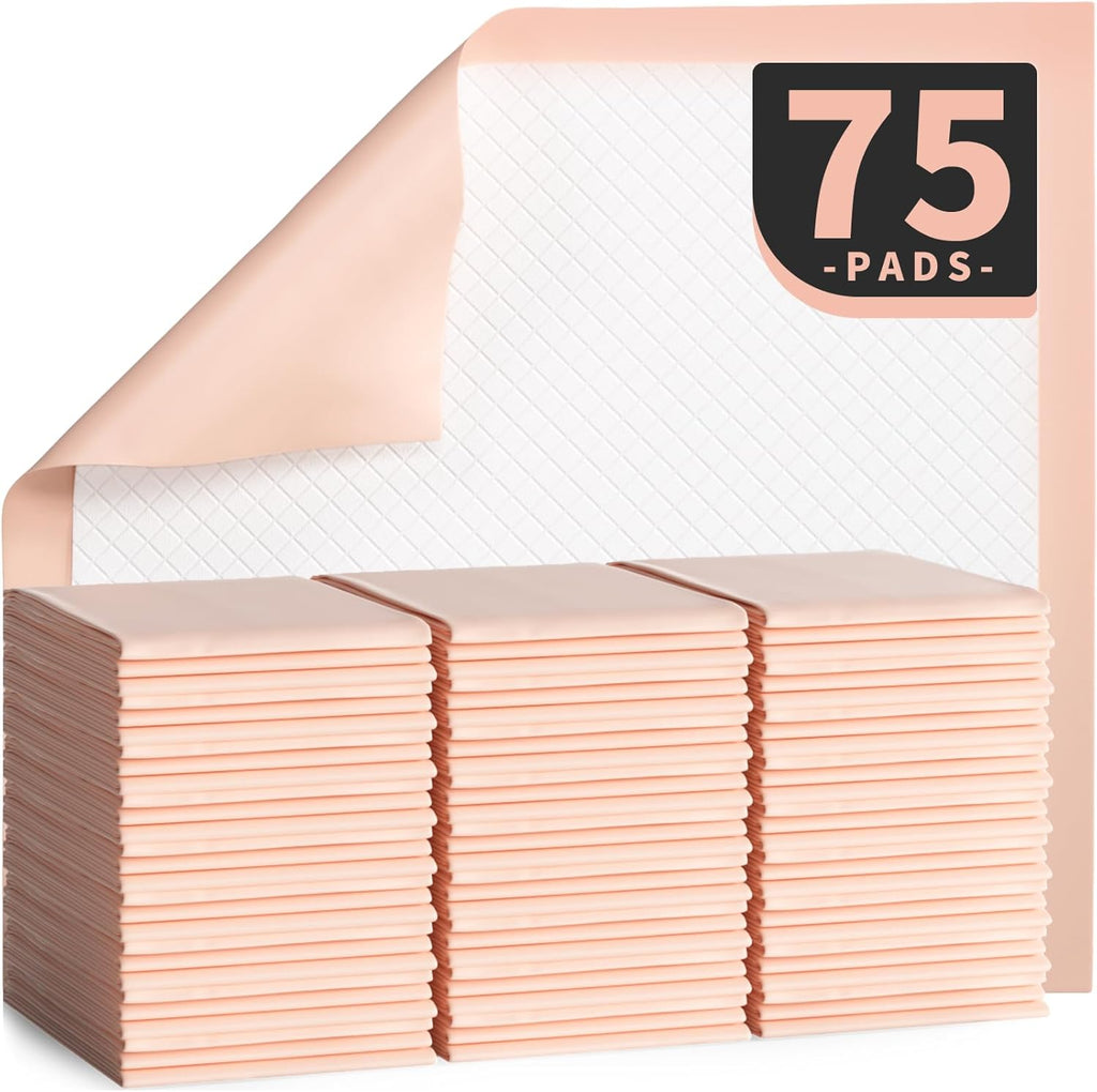 MKISS Bed Pads Disposable [75 Count] Adult Incontinence Underpads 30" x 36" Heavy Duty Absorbent Pee Pad, XL Chucks Leakproof, Extra Large Puppy Training Pad, Waterproof Baby Changing Pad