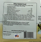 Sherwood Baby Rabbit Food. Hay-Based Pellet. No Wheat, Corn, or Soy for Better Digestion. 10 lbs
