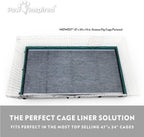 Paw Inspired Disposable Guinea Pig Cage Liners | Bamboo Charcoal Odor Controlling | Super Absorbent Liners Pee Pads for Ferrets, Rabbits, Hamsters, and Small Animals (47" x 26" (Midwest), 8 Count)