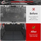 Cargo Mat Compatible with 2023 2024 2025 2026 Mazda CX50 Trunk Mat Trunk Liner Cargo Liner TPE All Weather Back Seat Cover Protector 2024 CX-50 Accessories (Trunk Mat+Backrest Mats)