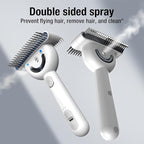 Dog brush for shedding & Cat Grooming Comb kit– Pet Steam brush with UV Sterilization, Rechargeable - Suitable for long-haired or curly-haired pets. Removes tangled hair