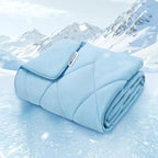 Luciphia Premium Cooling Dog Blanket for Small Medium Dogs Q-max>0.4 Washable Self-Cooling Cat Pet Mat Puppy Breathble Calming Throw for Beds Couches (Blue,40x60 inches)