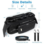 Accmor Universal Stroller Organizer with Insulated Cup Holder Detachable Phone Bag and Shoulder Strap,Stroller Bag Caddy Organizer Fits for Uppababy, Baby Jogger, Britax Strollers