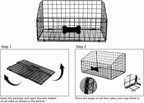 Large Dog Toy Basket, Metal Dog Toy Bin, Mesh Wire Basket with Wooden Handles, Toy Box for Living Room Area, Dog Toys Box, Pet Toys for Dog Cat, Sturdy Dog Basket for Dog Leash,Blanket,Toys,Snacks